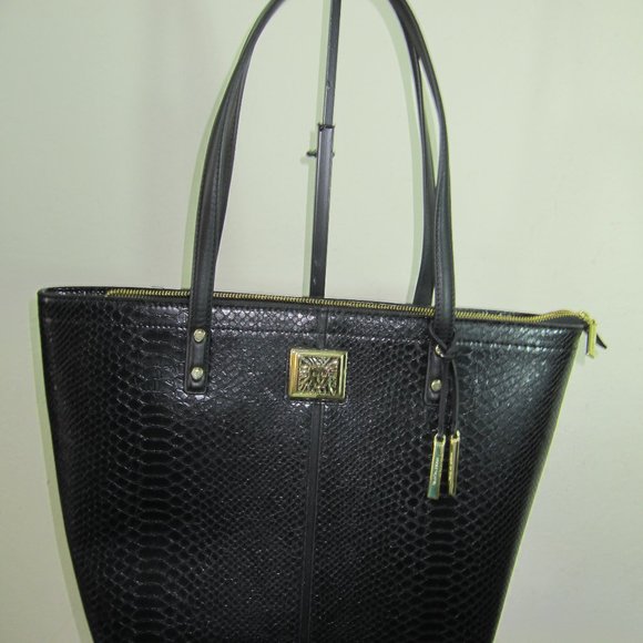 Anne Klein Other - Anne Klein Perfect Lion Black Tote Purse NWOT
